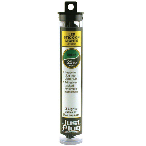 Woodland Scenics JP5737 Just Plug LED Stick-on Lights Green 25mA
