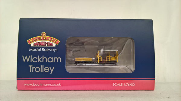Bachmann 32-992 Wickham Trolley Car BR Engineers Yellow OO Gauge Pre-Owned