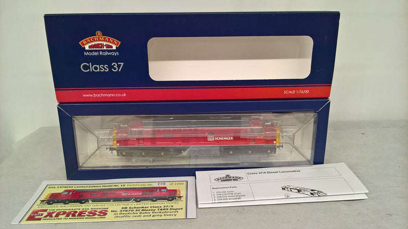 Bachmann 32-381P Class 37/5 37670 "St Blazey" DB Schenker Produced Exclusivly For Rail Express DCC Ready OO Gauge (Pre-owned)