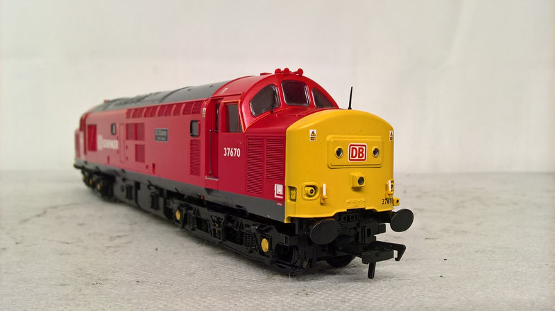 Bachmann 32-381P Class 37/5 37670 "St Blazey" DB Schenker Produced Exclusivly For Rail Express DCC Ready OO Gauge (Pre-owned)