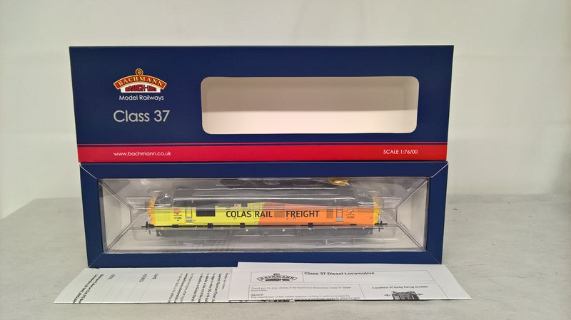 Bachmann 32-789 Class 37/0 37099 "Meal Evans" Colas DCC Ready OO Gauge (Pre-owned)