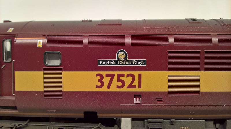 Bachmann 32-381R Class 37/5 Diesel EWS 'English China Clays' Weathered Produced Exclusively For Kernow MRC DCC Ready OO Gauge (Pre-owned)