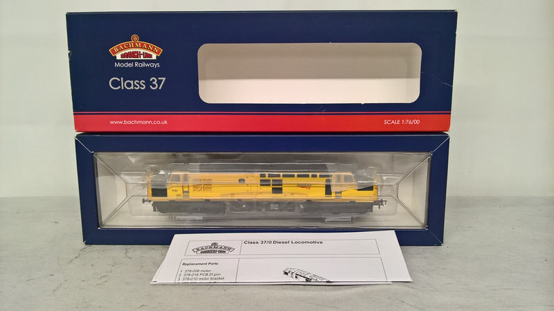 Bachmann 32-777Y Class 37/0 Network Rail Yellow '97303' Produced Exclusively For Model Rail DCC Ready OO Gauge (Pre-owned)