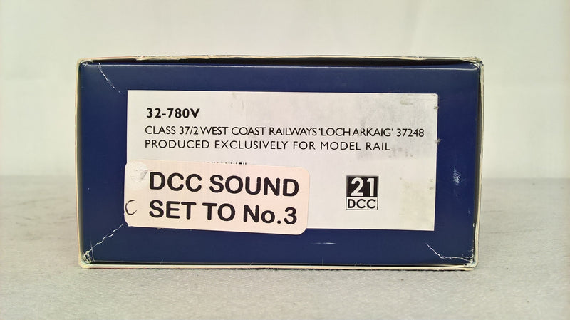 Bachmann 32-780V Class 37/2 West Coast Railways "Loch Arkaig" 37248 Produced Exclusively For Model Rail DCC Sound Fitted OO Gauge (Pre-owned)