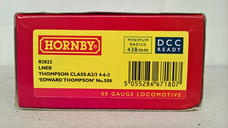 Hornby R3832 Thompson Class A2/3 4-6-2 "Edward Thompson" No.500 DCC Ready OO Gauge