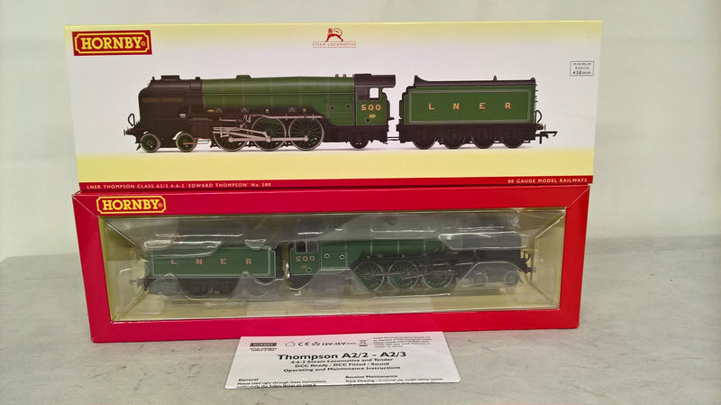 Hornby R3832 Thompson Class A2/3 4-6-2 "Edward Thompson" No.500 DCC Ready OO Gauge