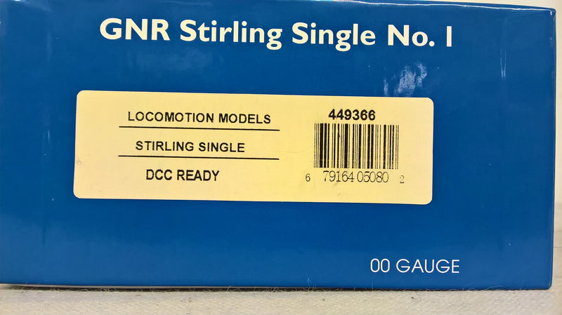 Rapido/Locomotion models 449366 GNR Stirling Single No. 1 DCC Ready OO Gauge