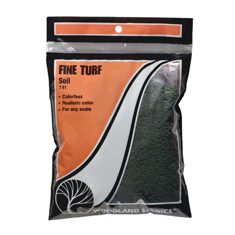 Woodland Scenics T41 Fine Turf, Soil, Bag