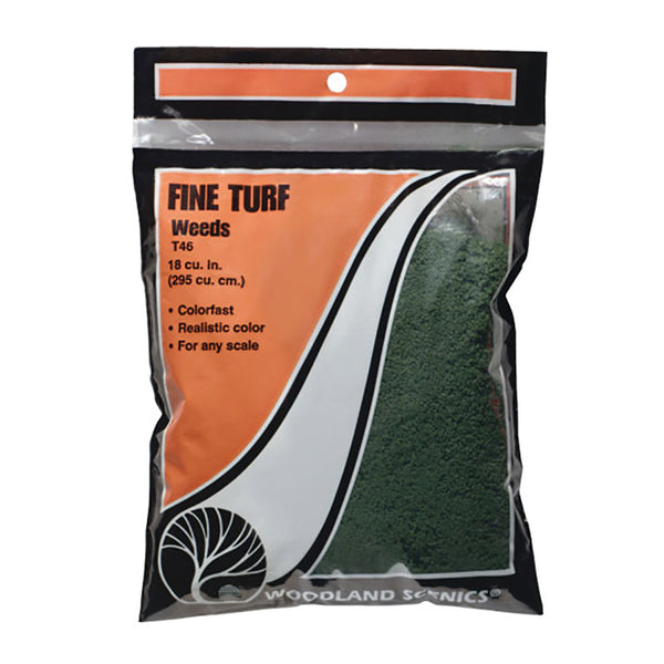 Woodland Scenics T46 Fine Turf, Weeds, Bag