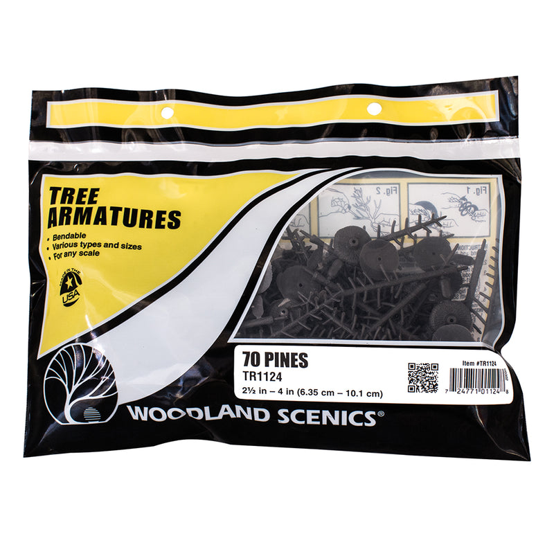 Woodland Scenics TR1124 Tree Armatures, 70 Pines