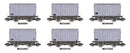 Peco TT:120 TTR61302 Ex-LMS 9ft Wheelbase Vans, British Railways, Grey, Unfitted
