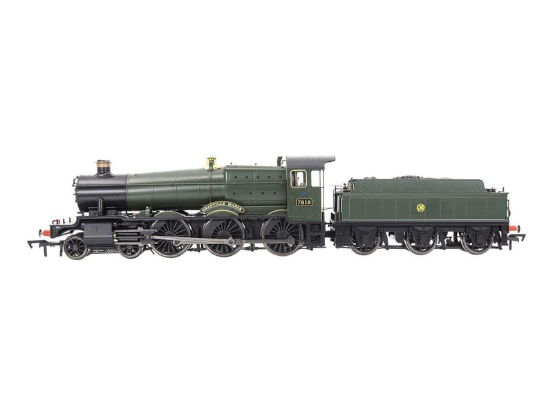 Dapol 4S-001-009 Manor Class 7800 'Granville Manor' No. 7818 Great Western Green Shirt Button DCC Ready OO Gauge