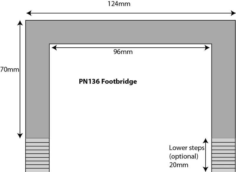 Metcalfe PN136 N Scale Footbridge