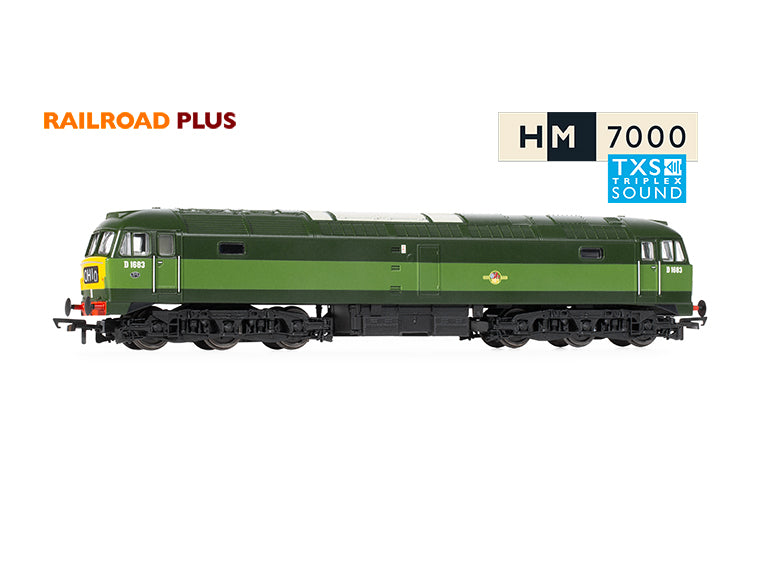 Hornby R30182TXS Railroad Plus BR Class 47 Co-Co No.D1683 DCC Sound Fitted OO Gauge