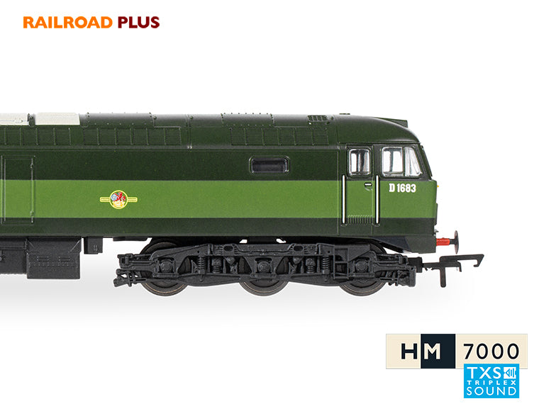 Hornby R30182TXS Railroad Plus BR Class 47 Co-Co No.D1683 DCC Sound Fitted OO Gauge