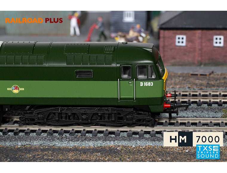 Hornby R30182TXS Railroad Plus BR Class 47 Co-Co No.D1683 DCC Sound Fitted OO Gauge