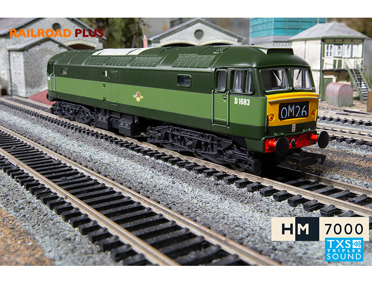 Hornby R30182TXS Railroad Plus BR Class 47 Co-Co No.D1683 DCC Sound Fitted OO Gauge