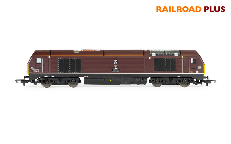 Hornby R30323 Railroad Plus Class 67 DB Schenker No. 670005 "Queens Messenger" OO Gauge