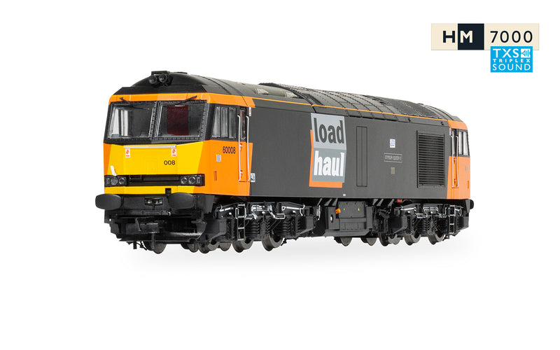 Hornby R30354TXS HM7000 Class 60 Loadhaul 60008 'Gypsum Queen II' TXS Sound Fitted OO-Gauge