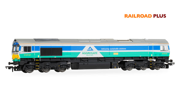 Hornby Railroad Plus R30428 Class 66 Aggregate Industries 66711 'Sence' OO Gauge DCC Ready