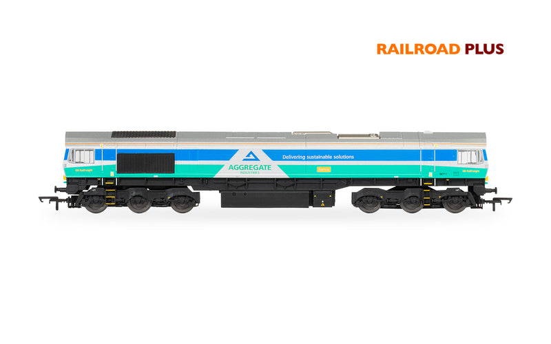 Hornby Railroad Plus R30428 Class 66 Aggregate Industries 66711 'Sence' OO Gauge DCC Ready
