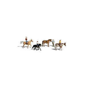 Woodland Scenics A2159 Scenic Accents, Horseback Riders. N Gauge