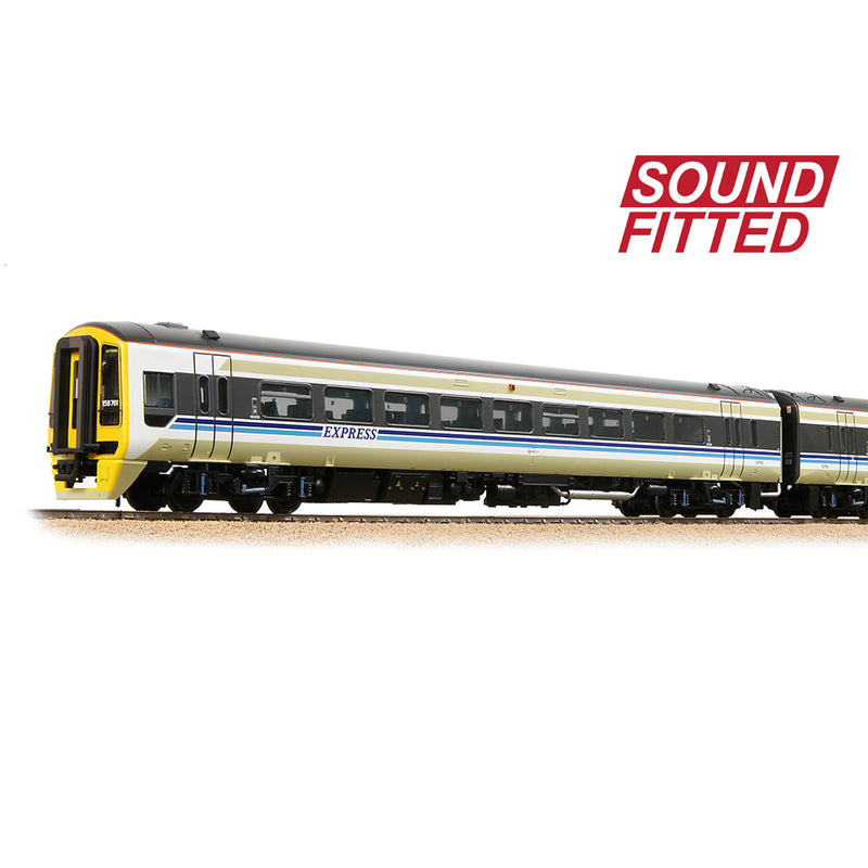 Bachmann 31-496SF Class 158 2 Car DMU 158761 BR Provincial Express Sound Fitted OO Gauge