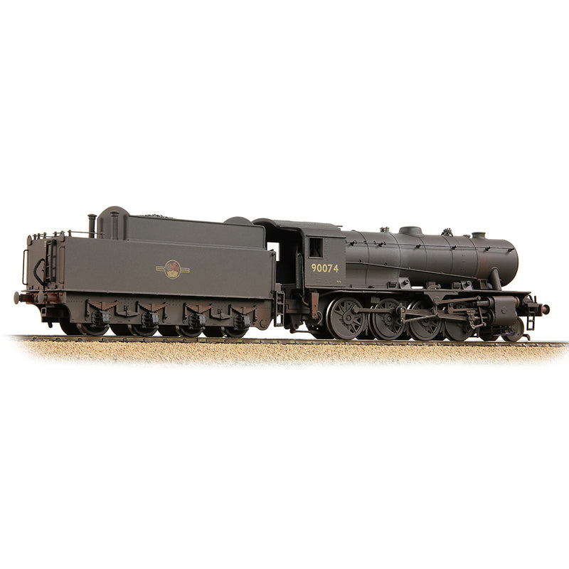 Bachmann 32-259A WD Austerity Class 2-8-0 90074 BR Black Last Crest (Weathered) DCC Ready OO Gauge