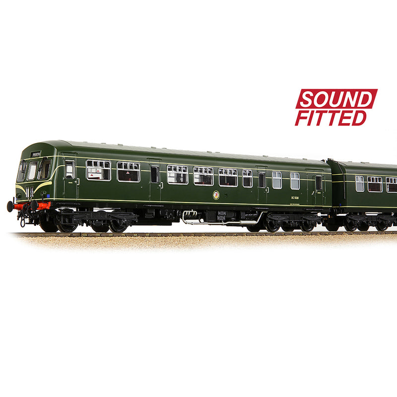 Bachmann 32-285ASF Class 101 DMU BR Green (Speed Whiskers) Sound Fitted OO Gauge