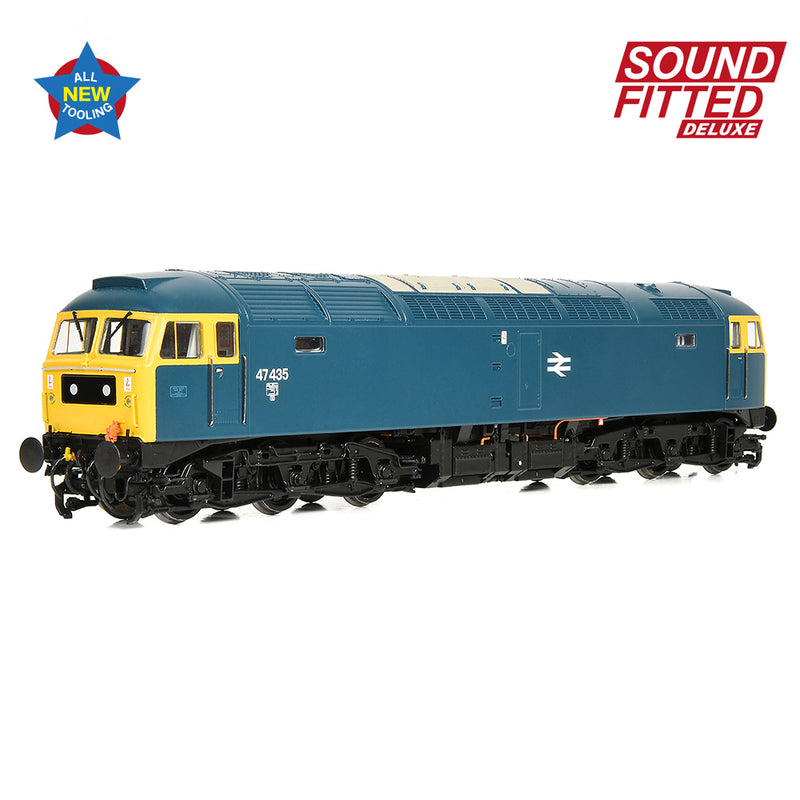 Bachmann 35-414SFX Class 47/4 47435 BR Blue Sound Fitted OO Gauge