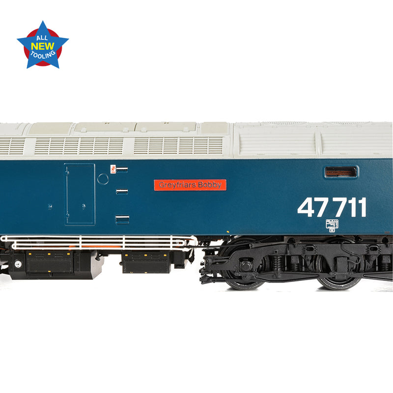 Bachmann 35-415 Class 47 47/7 47711 'Greyfriars Bobby' BR Blue Large Logo DCC Ready OO Gauge