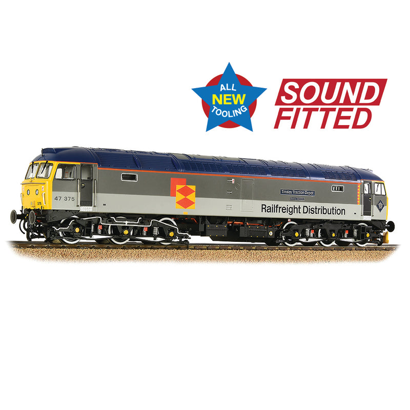 Bachmann 35-419SF Class 47/3 47375 'Tinsley Traction Depot' BR Railfreight Distribution Sound Fitted OO Gauge