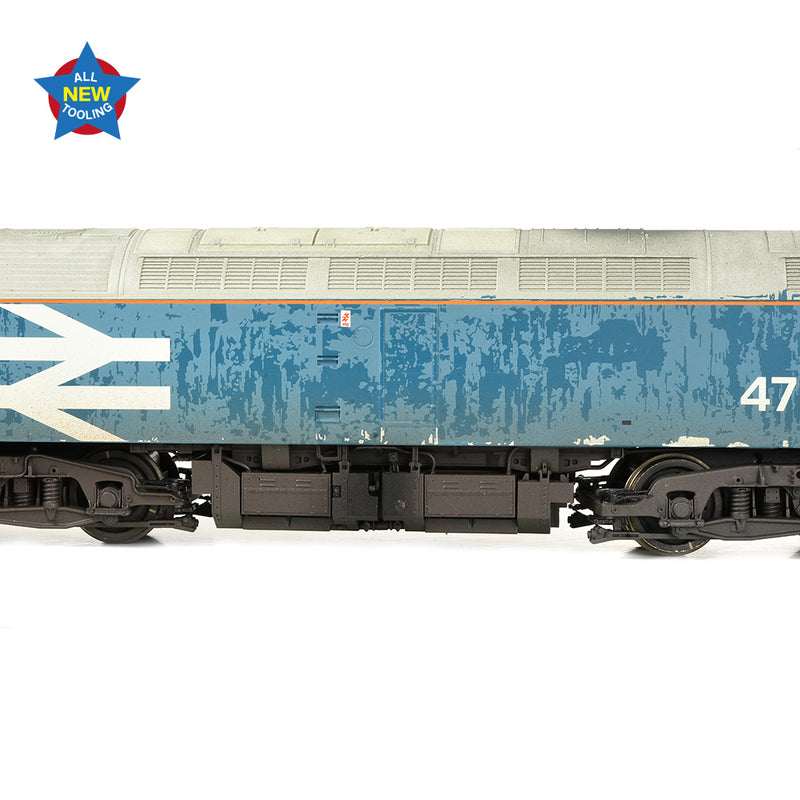 Bachmann 35-421 Class 47/4 47526 BR Blue Large Logo Weathered DCC Ready OO Gauge