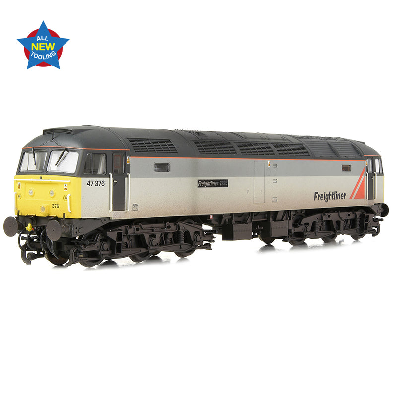 Bachmann 35-430 Class 47/3 47376 'Freightliner 1995' Freightliner Grey (Weathered) DCC Ready OO Gauge