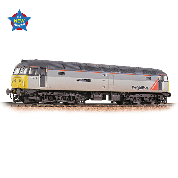 Bachmann 35-430 Class 47/3 47376 'Freightliner 1995' Freightliner Grey (Weathered) DCC Ready OO Gauge