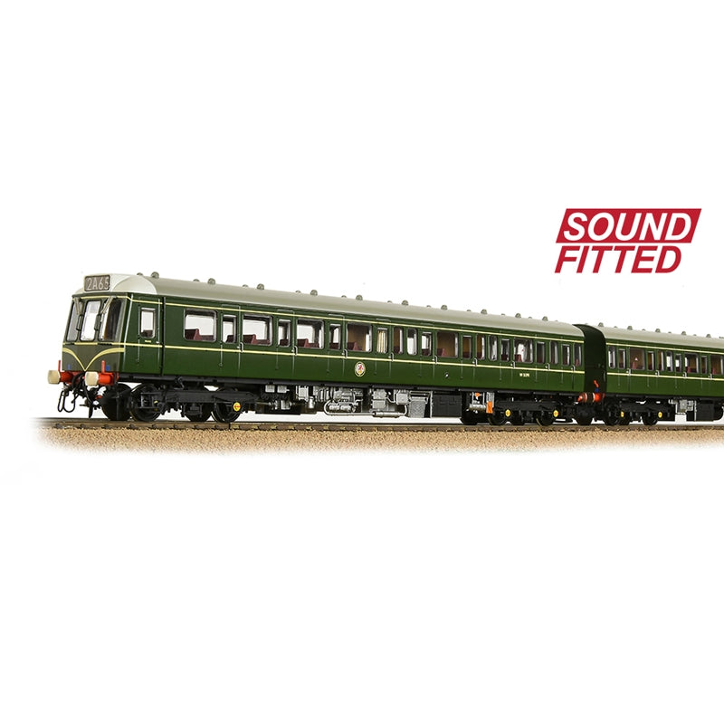 Bachmann 35-500SF Class 117 3-Car DMU BR Green Speed Whiskers Sound Fitted OO Gauge