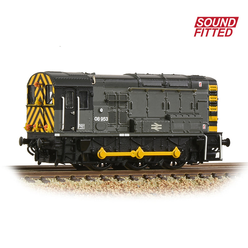 Graham Farish 371-007ASF Class 08 08953 BR Engineers Grey DCC Sound Fitted N Gauge