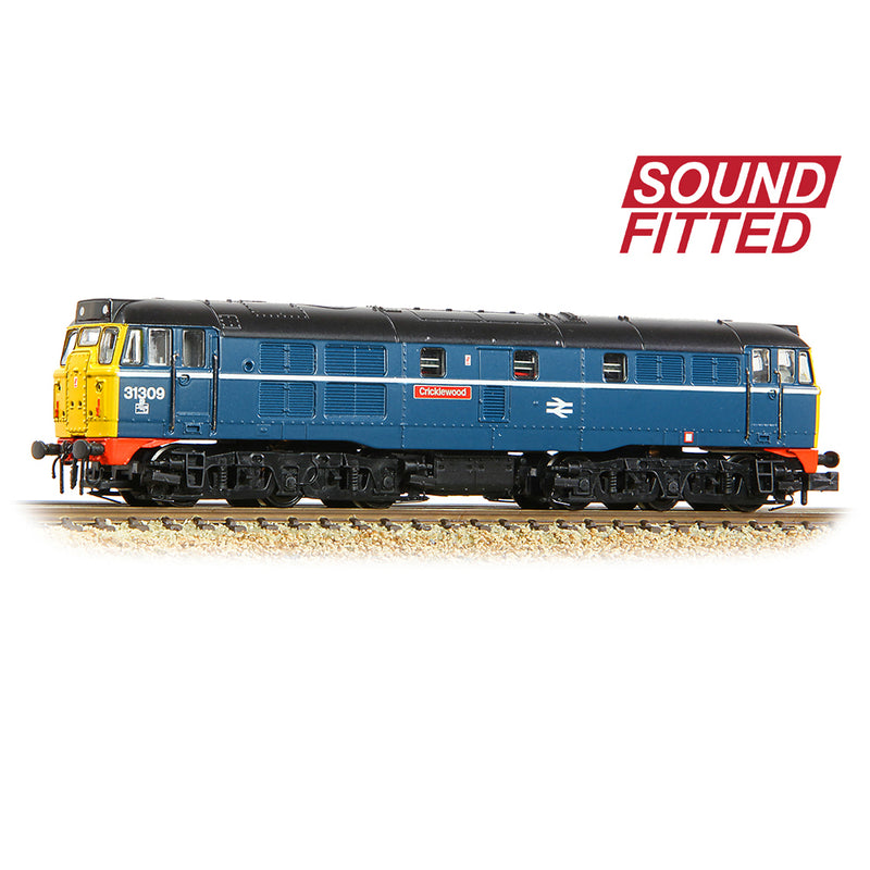 Graham Farish 371-112SF Class 31/1 31309 'Cricklewood' BR Blue Sound Fitted N Gauge