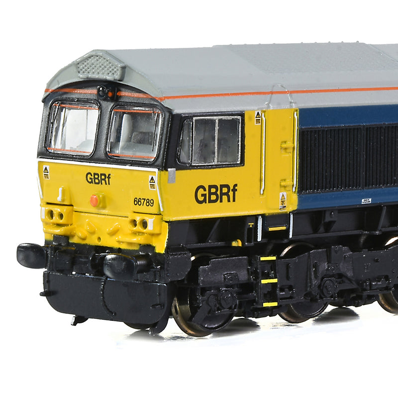 Graham Farish 371-389 Class 66/7 66789 'British Rail 1948-1997' GBRF BR Blue Large Logo DCC Ready N Gauge