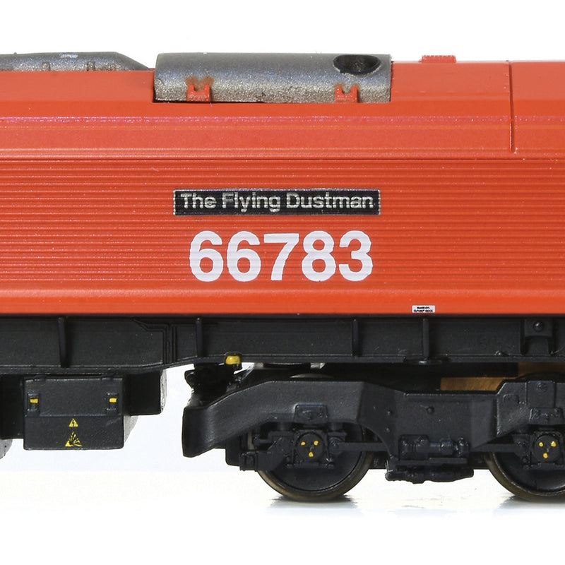 Graham Farish 371-399 Class 66/7 66783 'The Flying Dustman' Biffa DCC Ready N Gauge