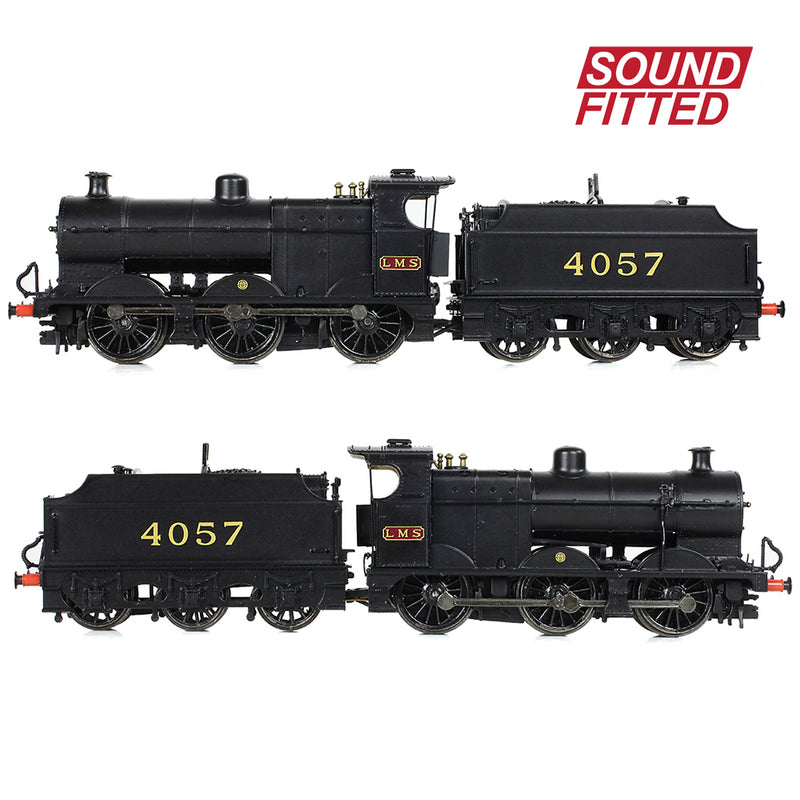 Graham Farish 372-063SF MR 3835 4F with Fowler Tender 4057 LMS Black Sound Fitted