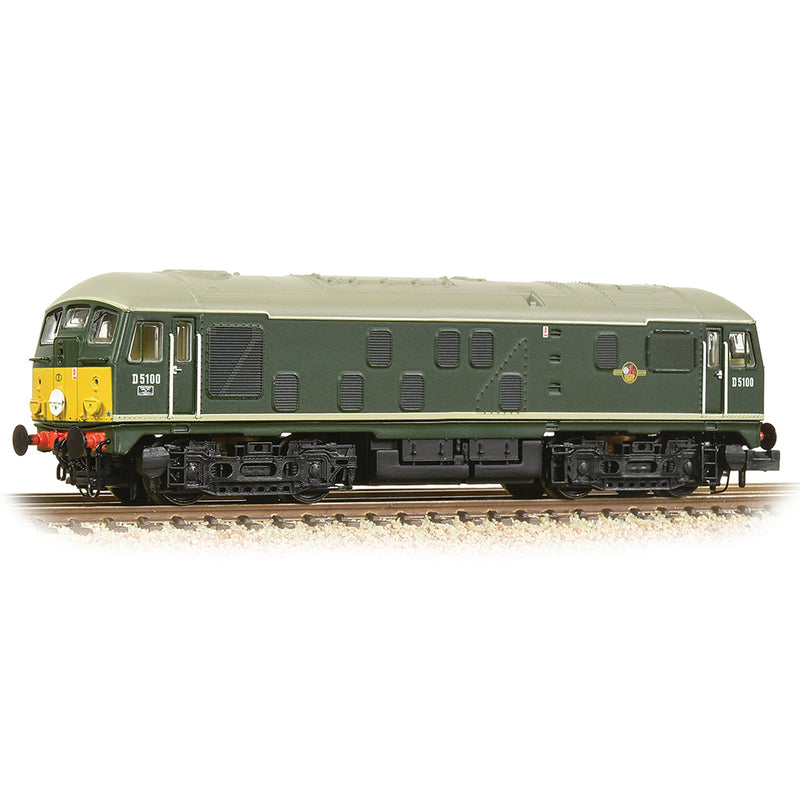Graham Farish 372-981 Class 24/0 D5100 BR Green (Small Yellow Panels) DCC Ready N Gauge