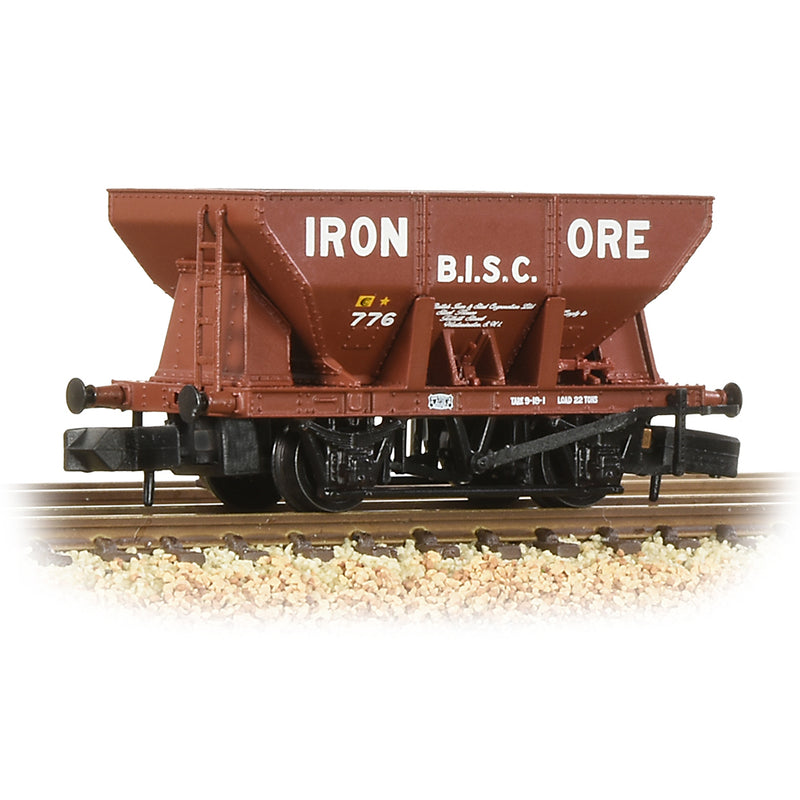 Graham Farish 373-219 24 Ton Iron Ore Hopper 'B.I.S.C. Iron Ore' Red N Gauge