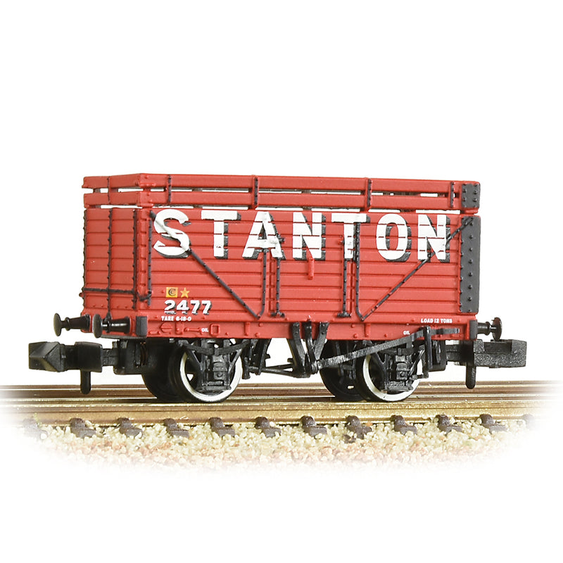 Graham Farish 377-208 8 Plank Wagon Coke Rails 'Stanton' Red N Gauge