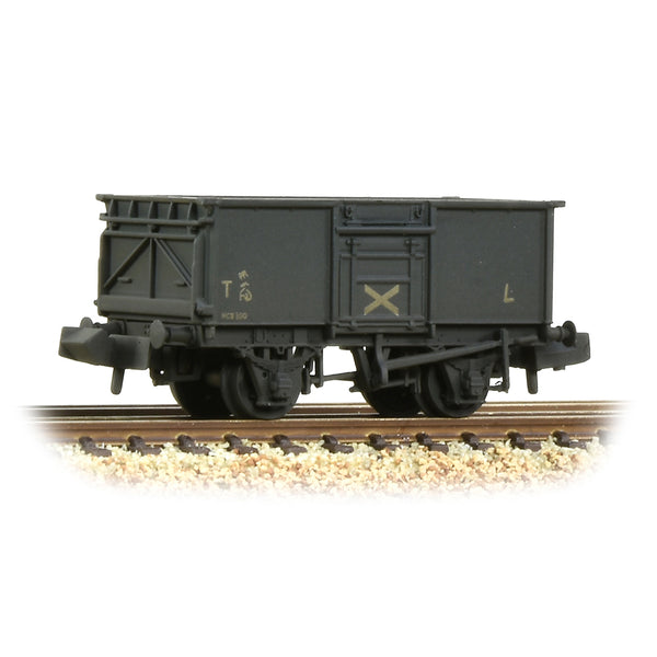 Graham Farish 377-228 BR 16T Steel Mineral Wagon NCB Grey (Weathered) N Gauge
