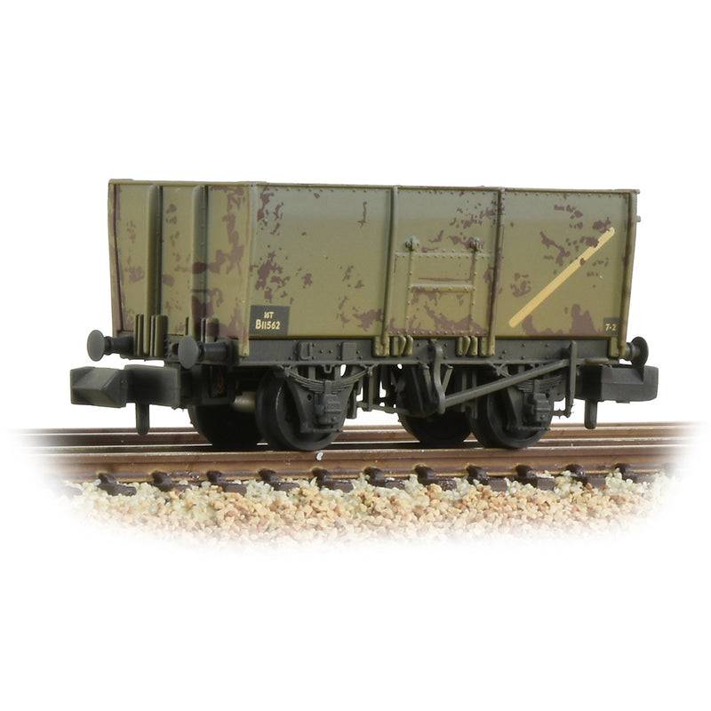Graham Farish 377-453 16T Slope Sided Mineral Wagon BR Grey (Weathered) N Gauge
