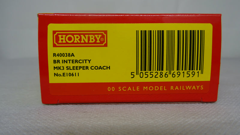 Hornby R40038A BR Intercity MK3 Sleeper Coach No.E10611 OO Gauge