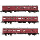 EFE Rail E86014 LSWR Cross Country 3-Coach Pack BR Crimson OO Gauge