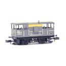 EFE Rail E87518 BR 20T Ballast Plough Brake "Shark" DB993908 BR Engineers Grey & Yellow N Gauge