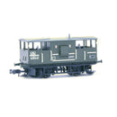 EFE Rail E87519 BR 20T Ballast Plough Brake "Shark" DB993722 BR Olive Green N Gauge